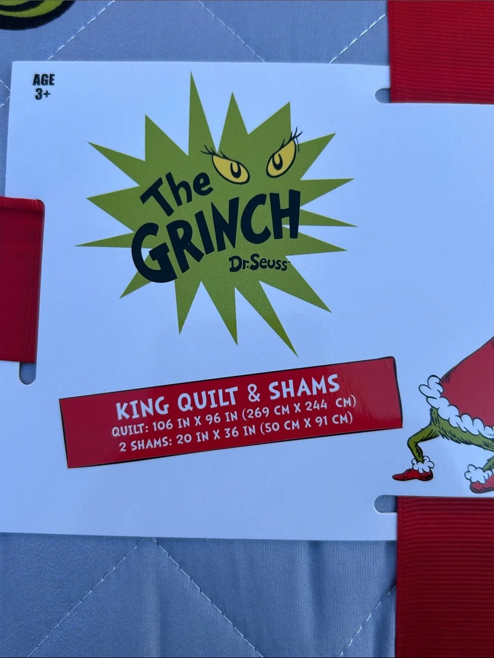 The Grinch Quilt & Shams Set